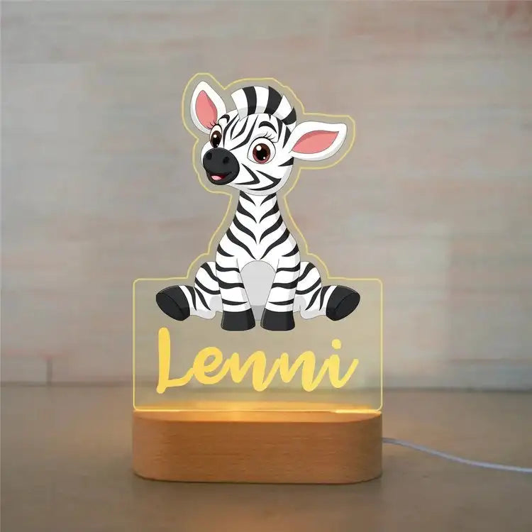 Personalized Animal Night Light – Custom Name Acrylic Lamp for Kids & Baby Room Décor - Image 20