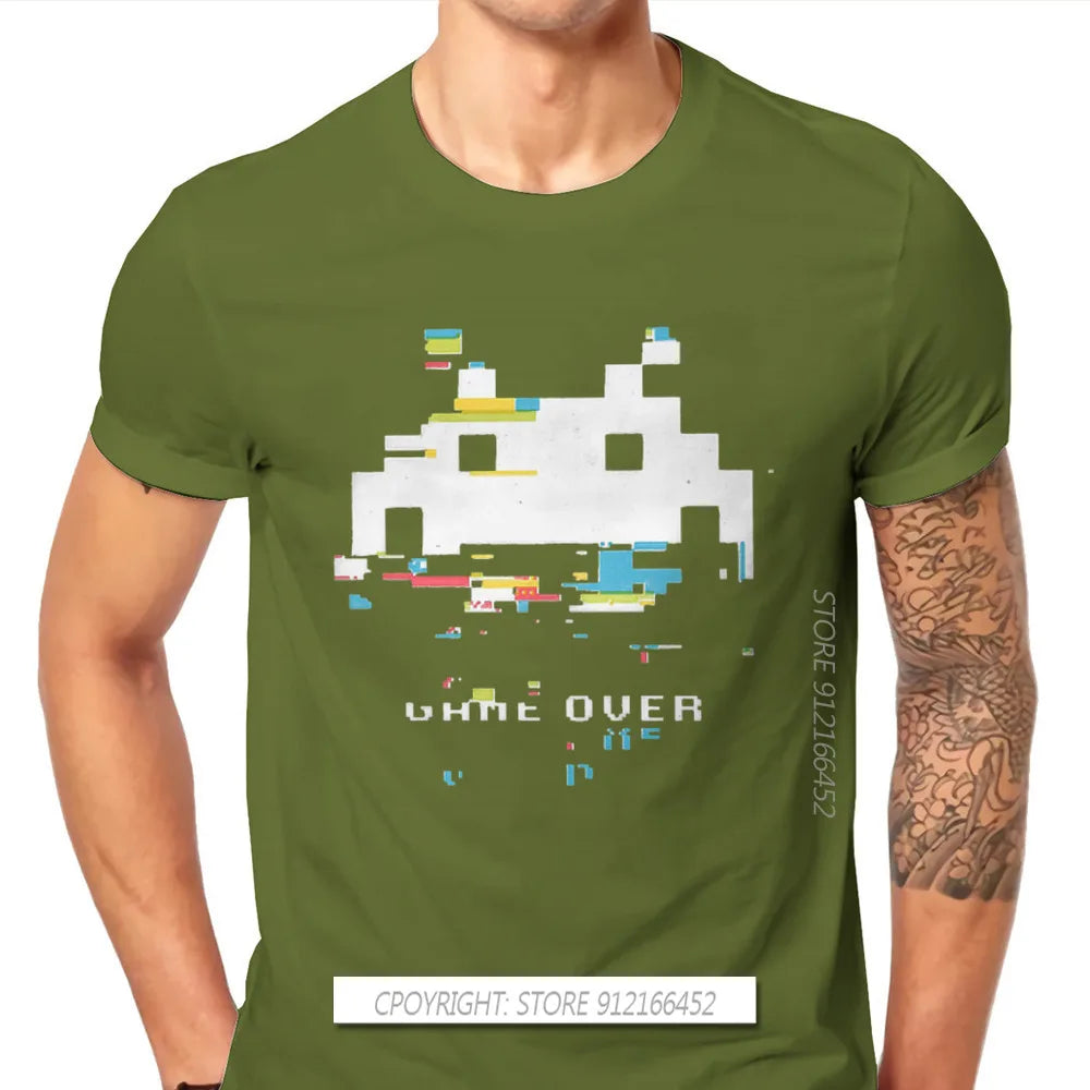 Glitch Space Invaders T-Shirt – Retro Arcade Shooter Tee for Men - Image 21