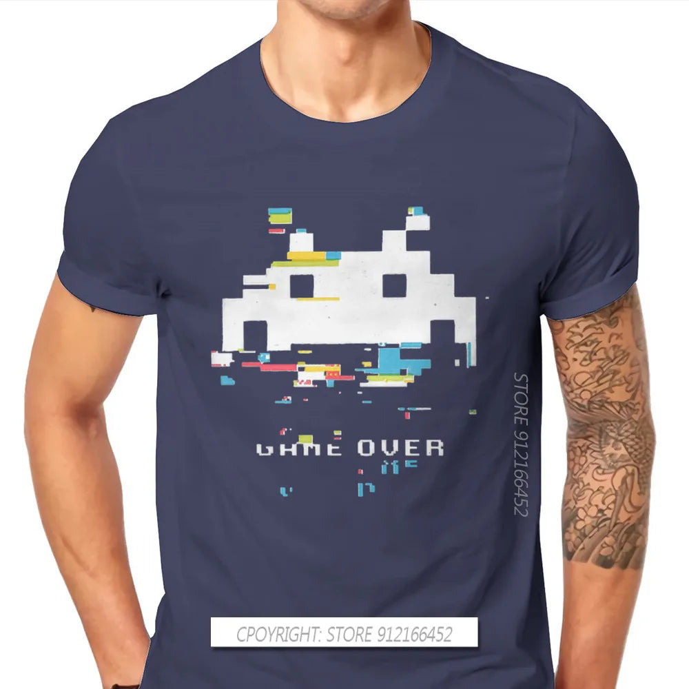 Glitch Space Invaders T-Shirt – Retro Arcade Shooter Tee for Men - Image 16