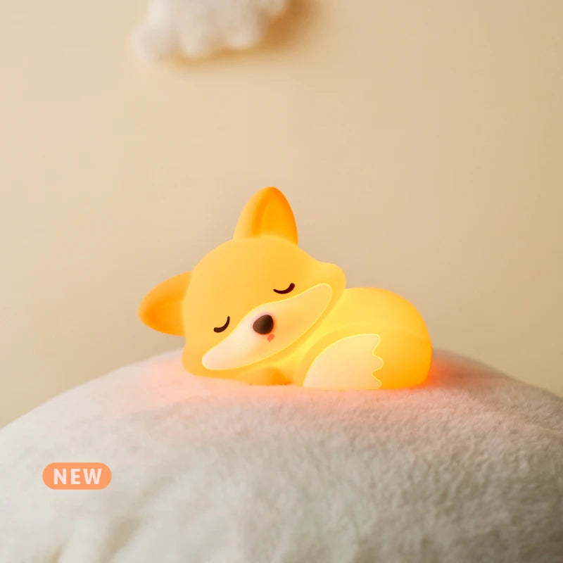 Fox Night Light – USB Rechargeable Silicone Lamp for Decor, Travel & Gifts - Image 3