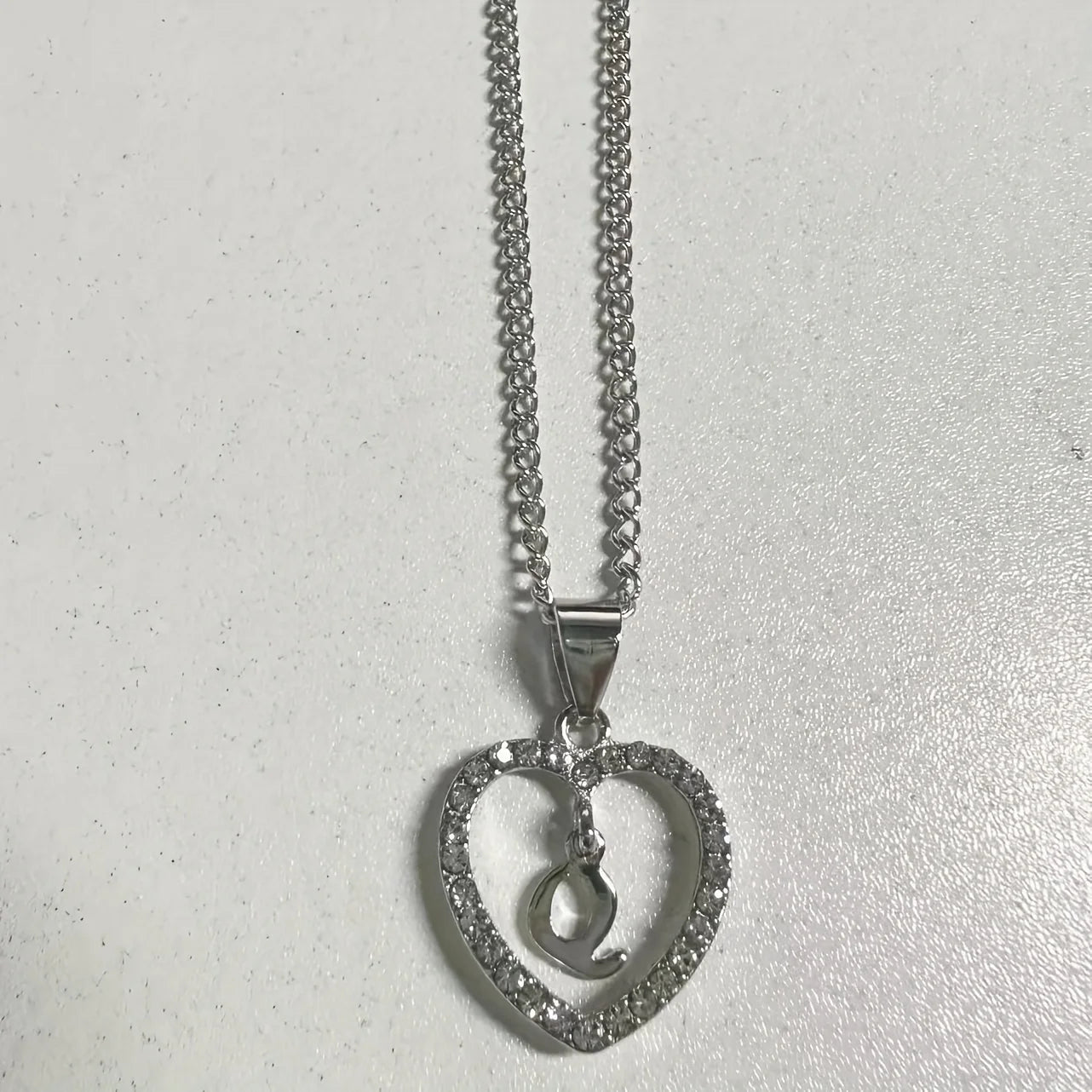 Bohemian Style Heart-Shaped Letter Pendant Necklace - Image 14