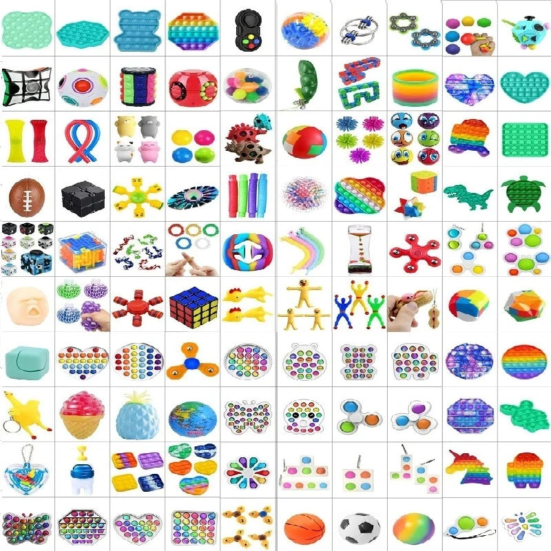 10-100pcs Random Fidget Toys Mystery Gift Pack – 300+ Antistress Relief Toys for Kids - Image 5