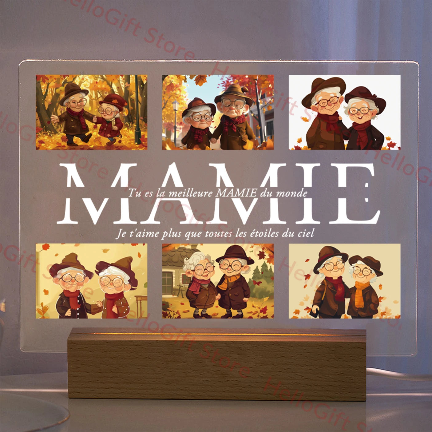 Personalized 3D Acrylic Photo Lamp – Custom Text Night Light for Mom, Dad, Family & Love Gifts - Image 9