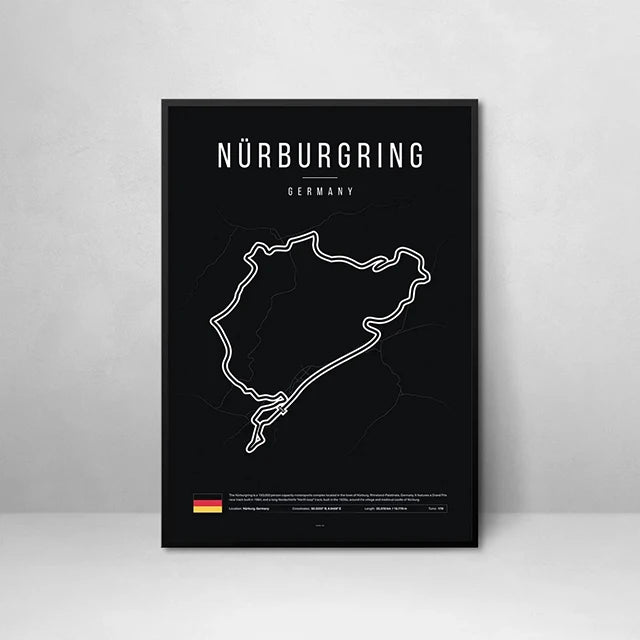 ROSHK F1 World Race Track Canvas Print – Modern Wall Art Poster for Racing Fans - Image 44