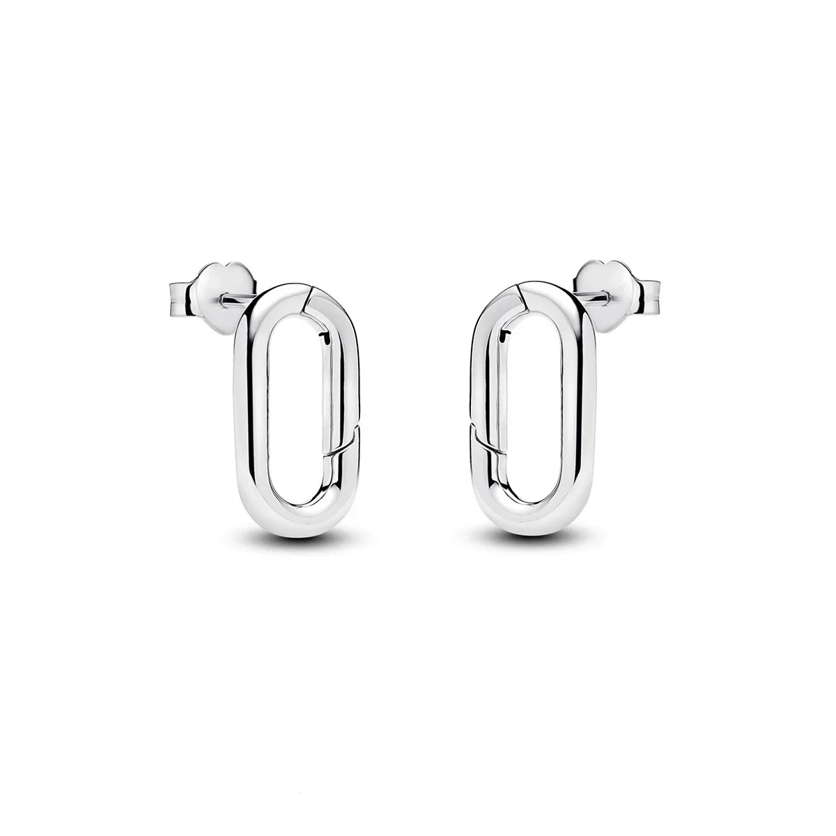 Luxury Original 925 Sterling Silver Chunky Hoop Earrings – Big Heart Circle Zircon Design - Image 14