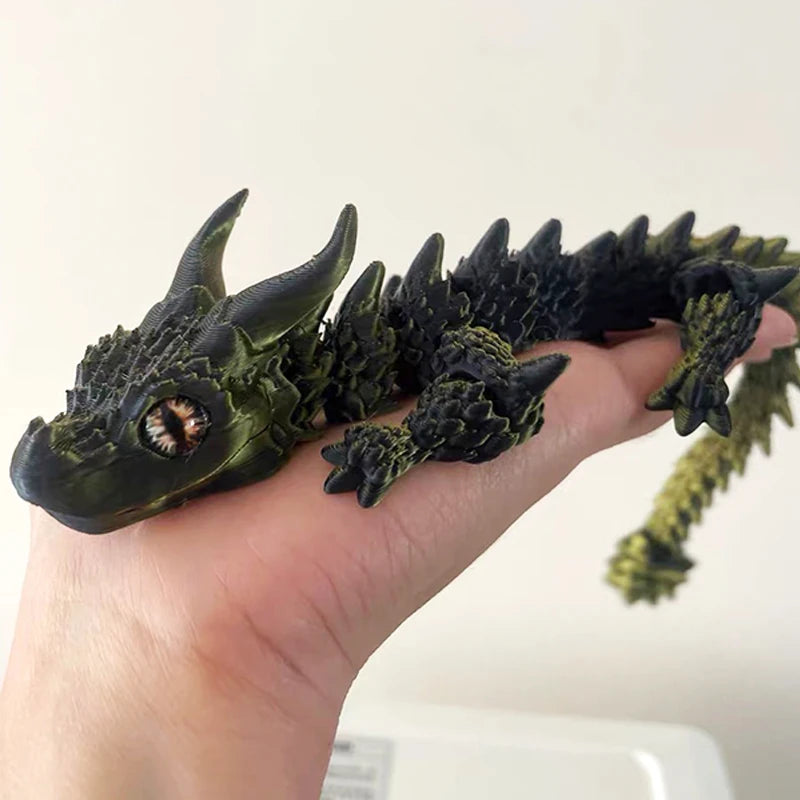 3D Printed Magic Dragon Fidget Toy – Movable Joint Articulated Desktop Ornament for Kids & Adults - Image 3