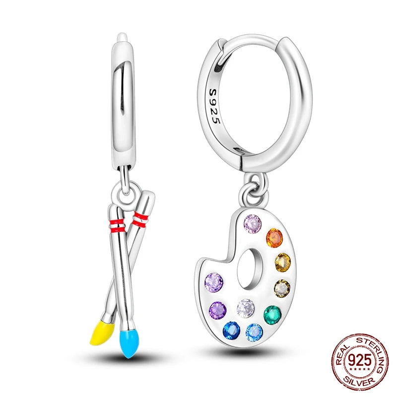New 925 Sterling Silver Tassel Earrings – Love Heart, Star, Moon, Dragonfly & Tulip Designs - Image 10