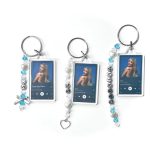 Sabrina C "Short n’ Sweet" Inspired Keychain – Song Plaque & Bead Name Charm for Bags & Fans