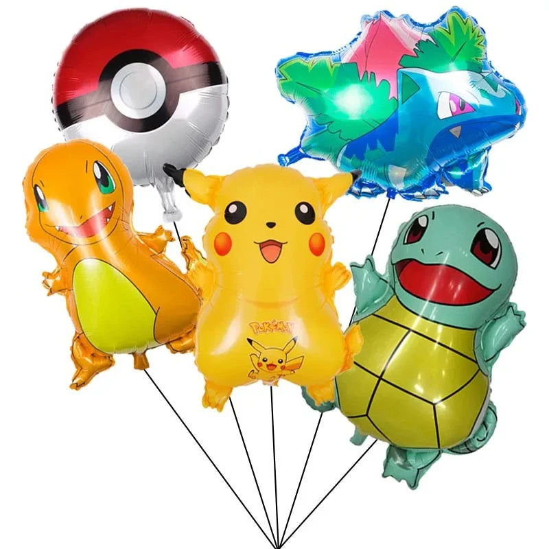 Pokémon Pikachu Balloon Party Set – Birthday Decoration & Gift Bag Supplies for Kids