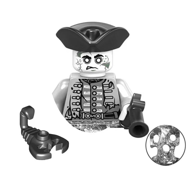 Pirates of the Caribbean Building Blocks Set – Mermaid Princess, Syrena, Sailor, Barbosa & Imperial Navy Figures - Image 75