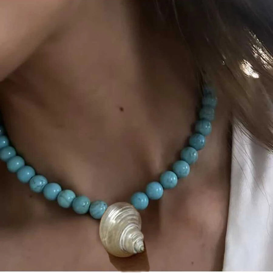 Exaggerated Conch Pendant Necklace – Punk Fashion Summer Beach Jewelry for Women - Image 10