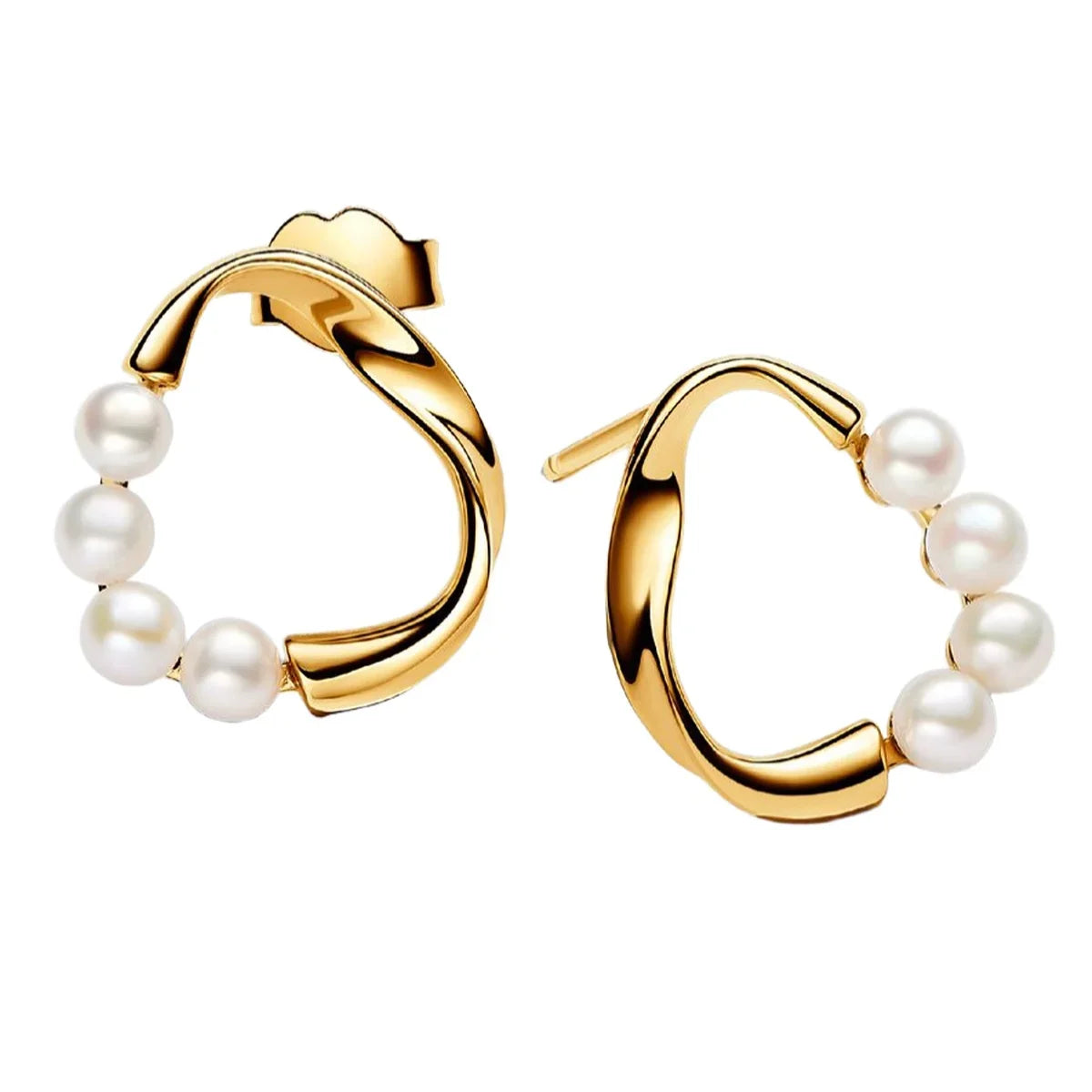 Luxury Original 925 Sterling Silver Chunky Hoop Earrings – Big Heart Circle Zircon Design - Image 18