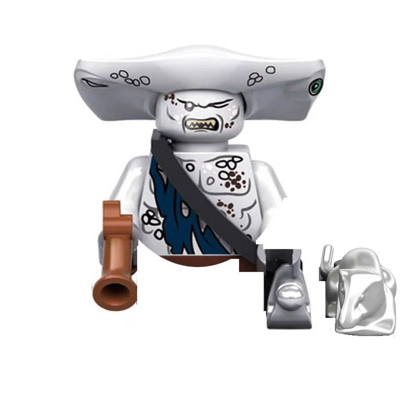 Pirates of the Caribbean Building Blocks Set – Mermaid Princess, Syrena, Sailor, Barbosa & Imperial Navy Figures - Image 55