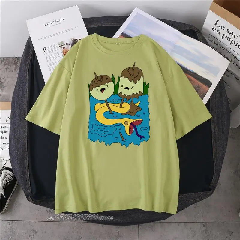 Marceline & Princess Bubblegum Kawaii T-Shirt – Funny 90s-Inspired Gift Tee for Men & Women - Image 13