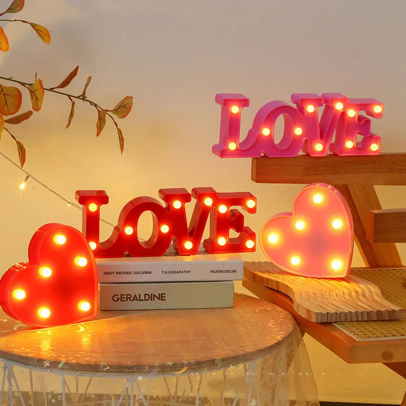 Love Heart LED Lamp – Romantic Night Light for Wedding, Birthday, Christmas & Valentine’s Day - Image 2