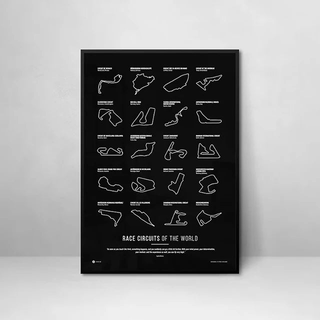 ROSHK F1 World Race Track Canvas Print – Modern Wall Art Poster for Racing Fans - Image 7