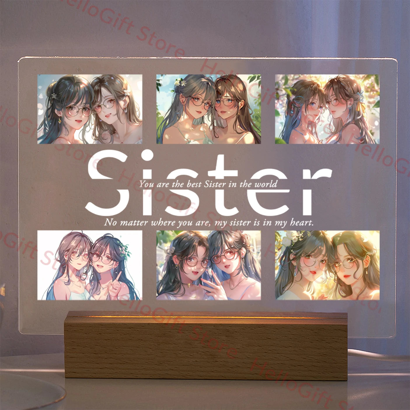 Personalized 3D Acrylic Photo Lamp – Custom Text Night Light for Mom, Dad, Family & Love Gifts - Image 23