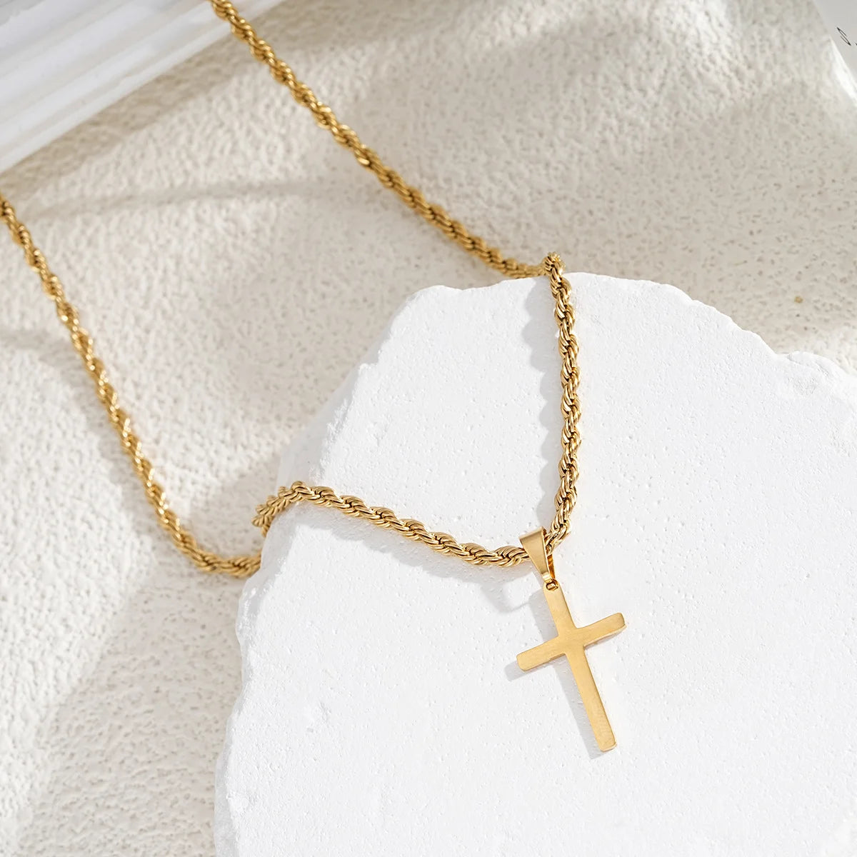New Stainless Steel Cross Pendant Necklace - Image 3