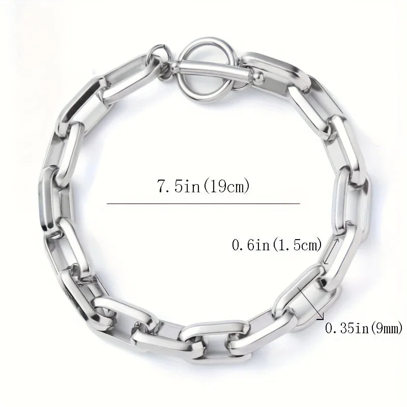Titanium Steel Hip-hop Bracelet - Image 5