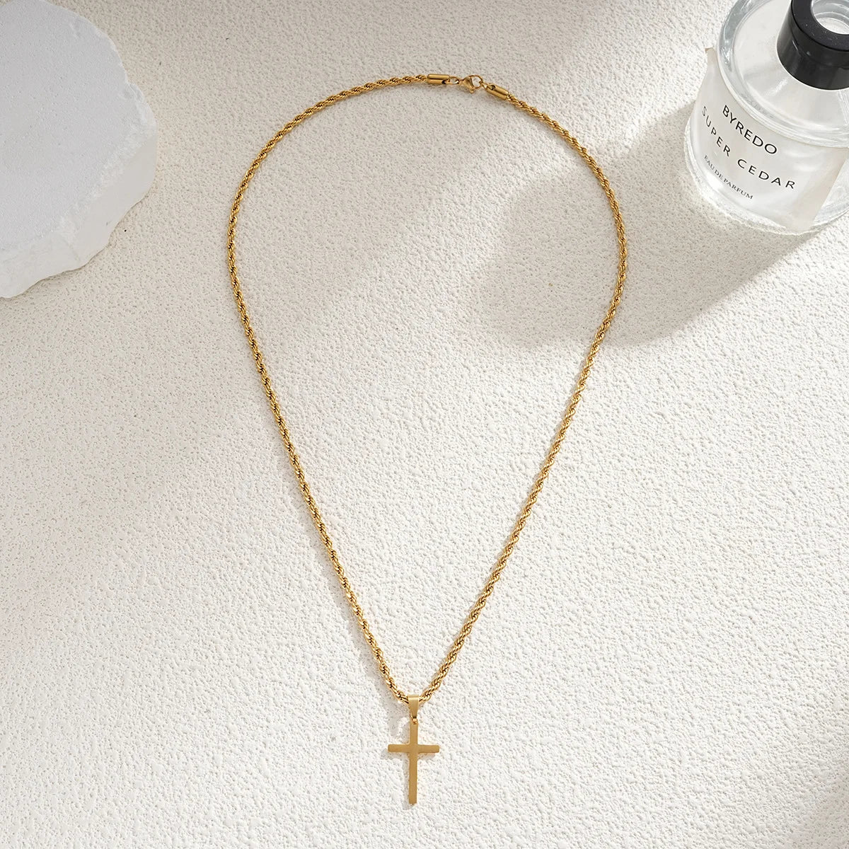 New Stainless Steel Cross Pendant Necklace - Image 6
