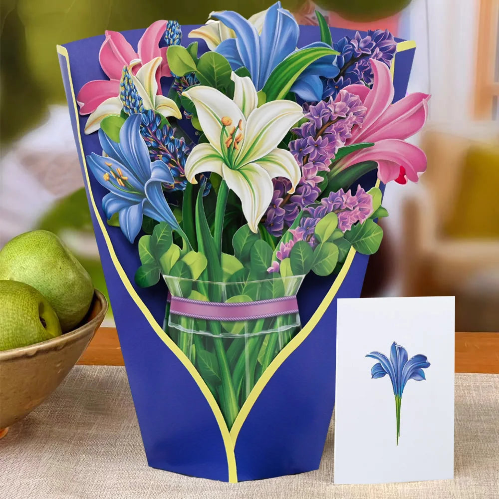 Premium 3D Pop-Up Flower Bouquet Card – Handmade Greeting Card for Special Occasions - Image 23