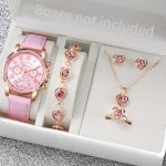 5/6PCS Fashion Women's Quartz Watch Jewelry Set