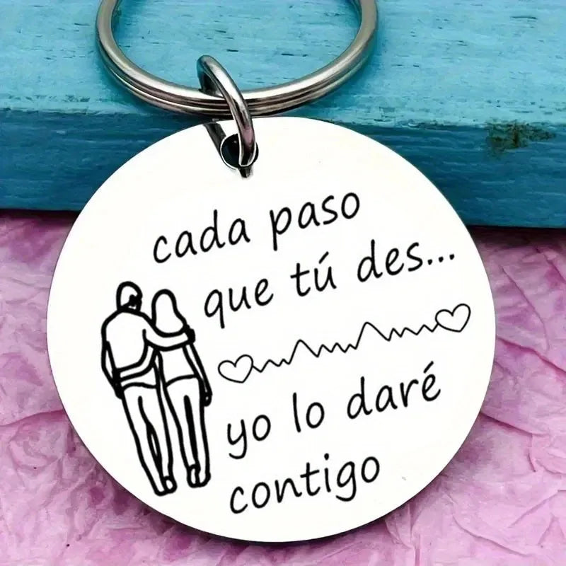 Stainless Steel Keychain – Romantic Spanish Gift for Him/Her - Image 4
