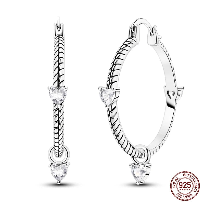 New 925 Sterling Silver Tassel Earrings – Love Heart, Star, Moon, Dragonfly & Tulip Designs - Image 14