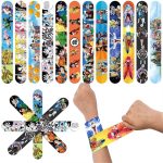 Dragon Ball Slap Bracelets – 12/24/36pcs Anime Party Favors for Kids’ Birthdays & Events
