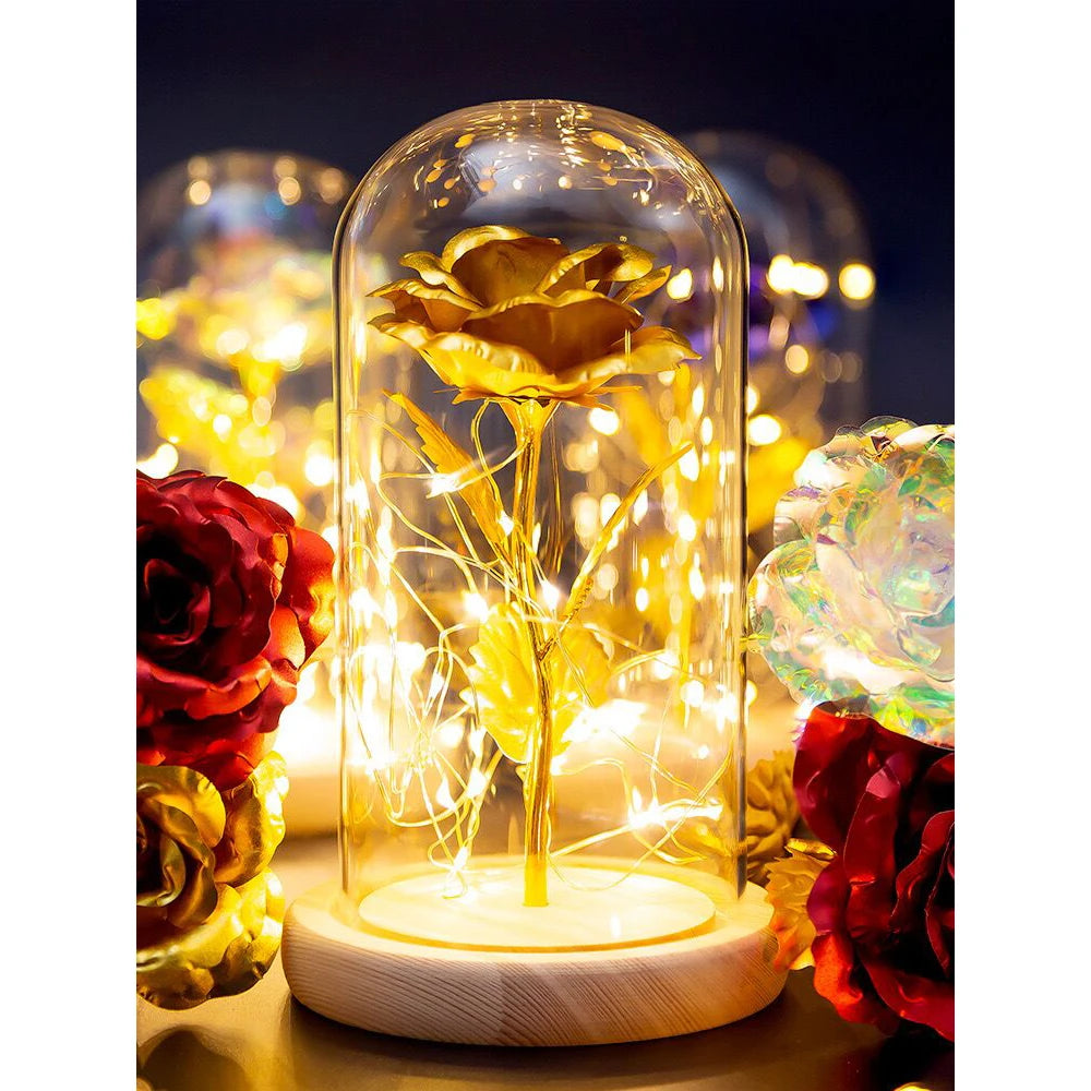 Eternal Life Flower Gold Foil Rose - Image 3