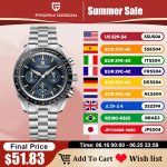 2025 New PAGANI DESIGN Moon V6 Men's Watch – Luxury Chronograph Quartz Timepiece with Sapphire Mirror