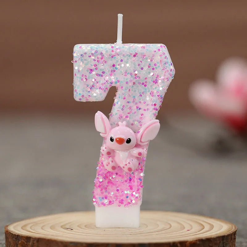 Disney Lilo & Stitch Digital Birthday Candle – Kawaii Stitch & Angel Party Decoration for Kids - Image 16