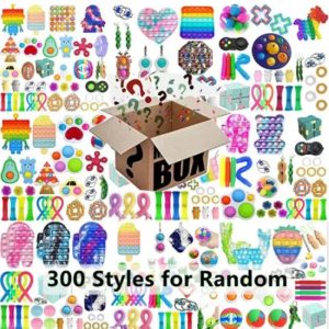 10-100pcs Random Fidget Toys Mystery Gift Pack – 300+ Antistress Relief Toys for Kids